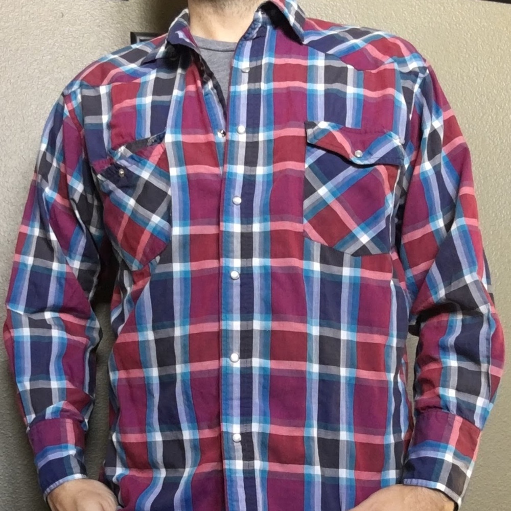 Vintage Western Pearl Snap